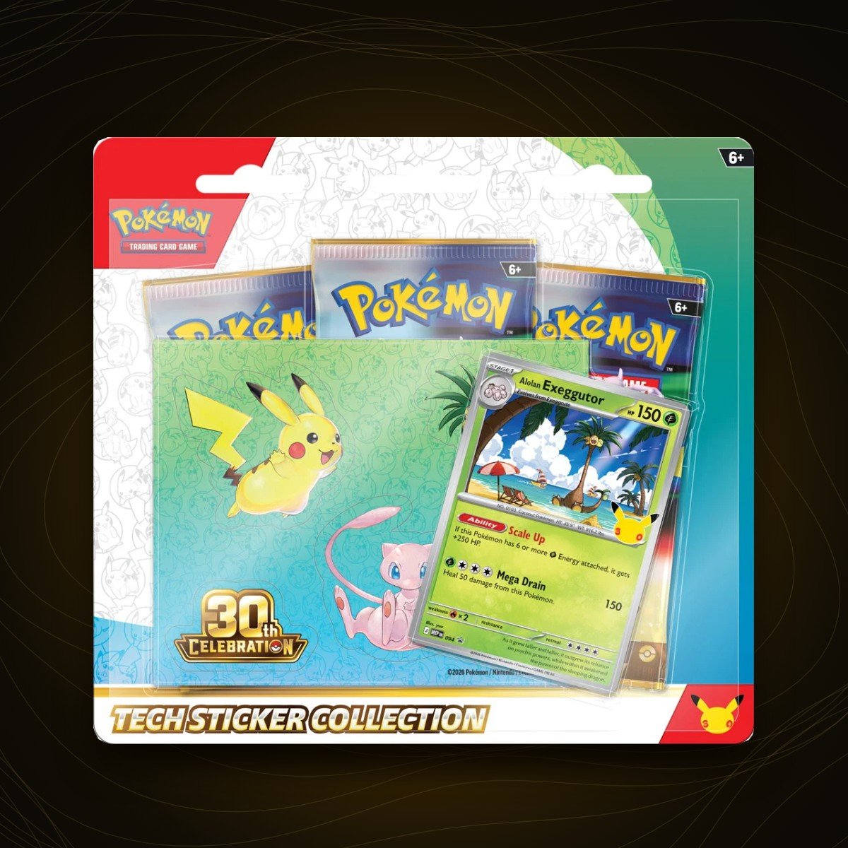 Pokémon TCG: 30th Celebration Tech Sticker Collection Pokémon TCG: 30th Celebration Tech Sticker Collection